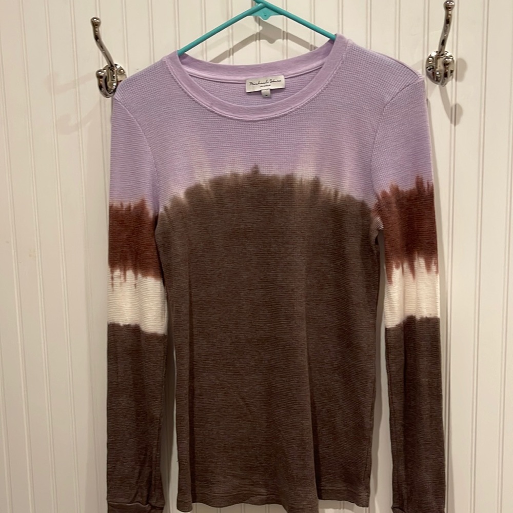 NWOT Michael Stars Tie Dye Waffle Weave top!